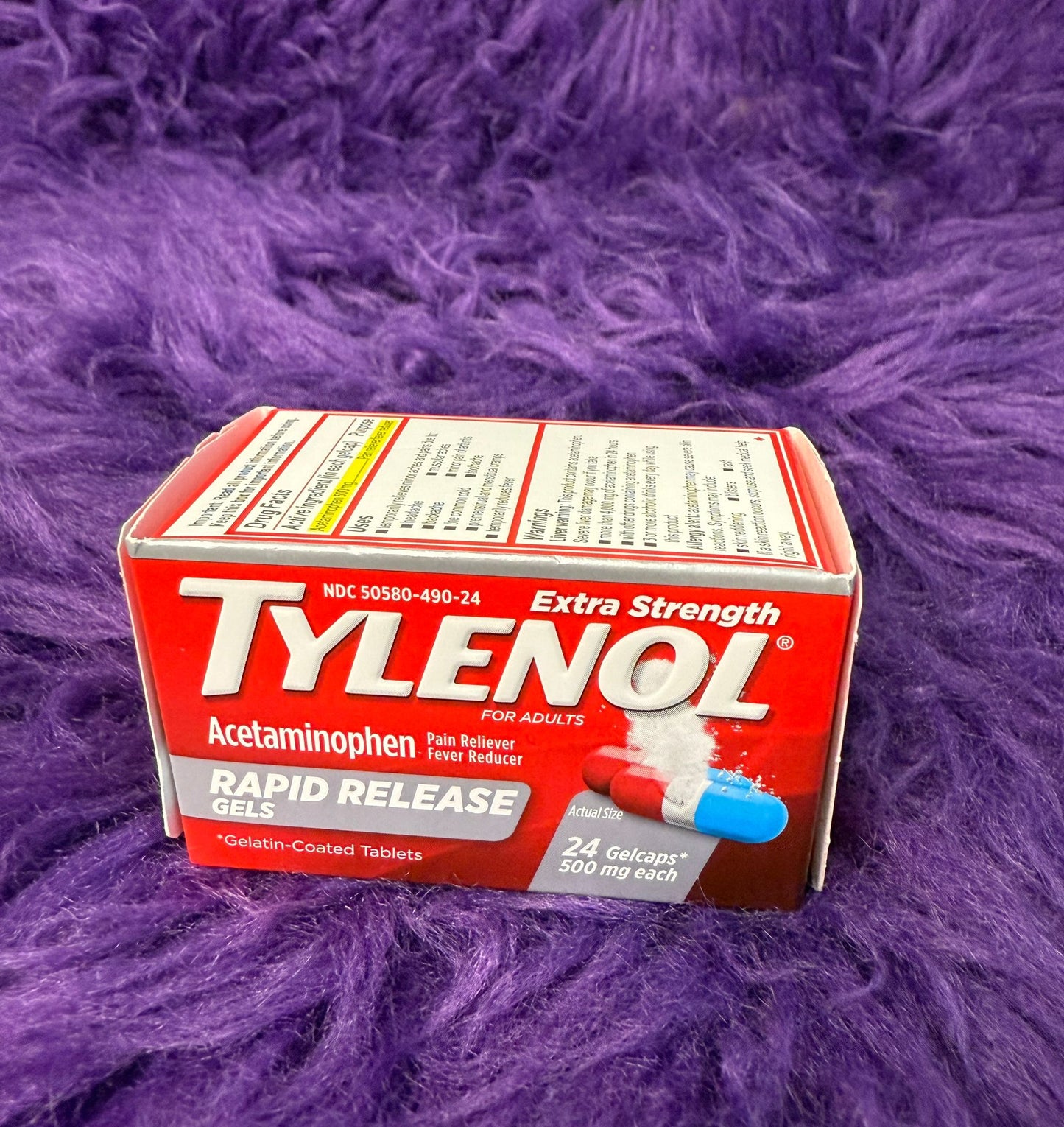 TYLENOL 24 CAPSULAS 500 mg