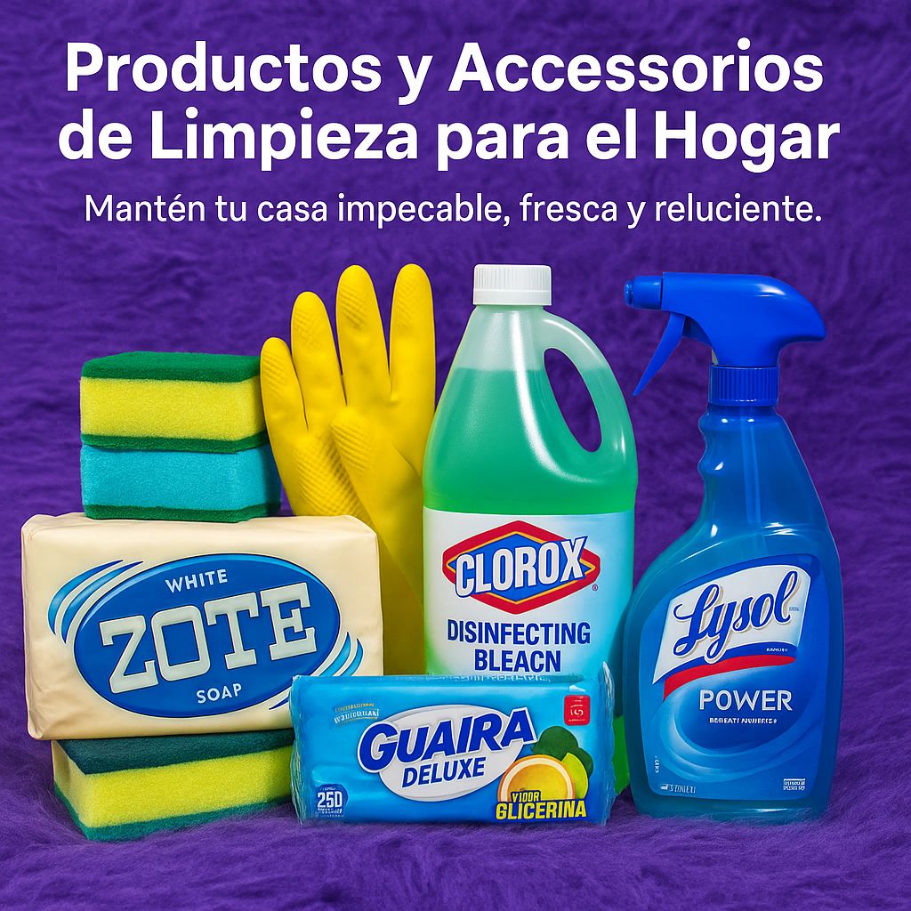 PRODUCTOS Y ACCESORIOS DE LIMPIEZA PARA EL HOGAR