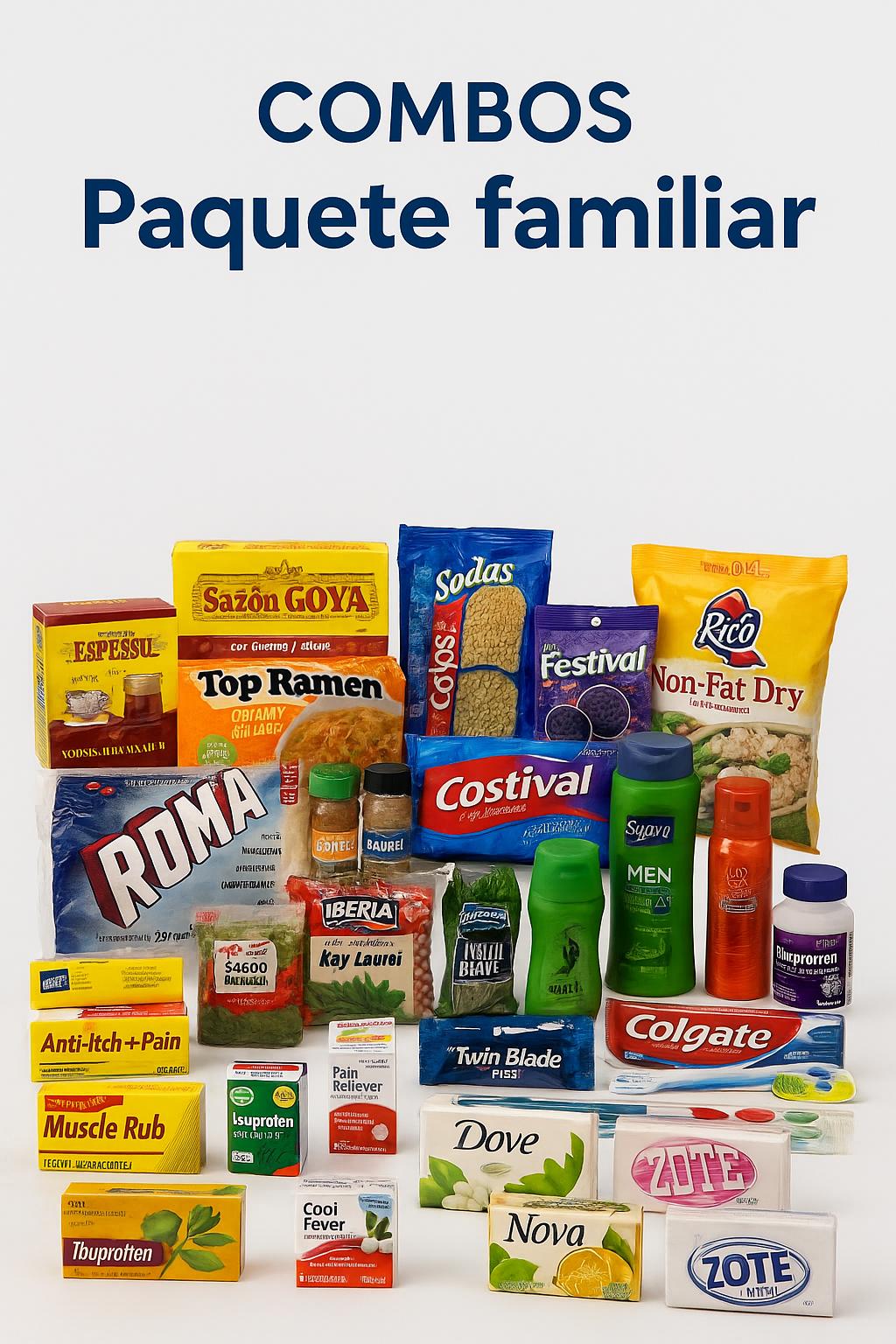 COMBOS PAQUETE FAMILIAR 47 PRODUCTOS 20 LB
