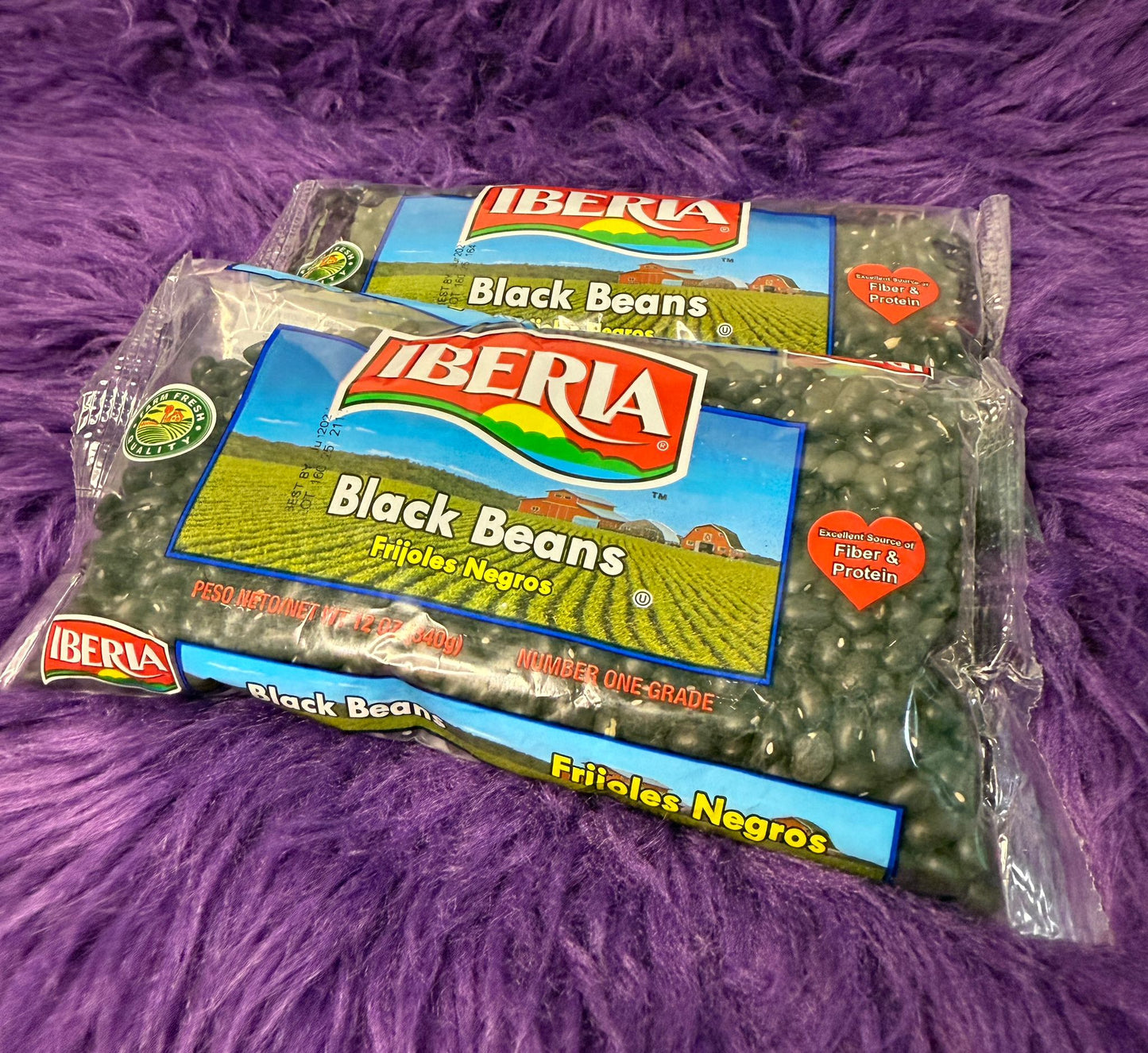 FRIJOLES NEGROS IBERIA 12 OZ